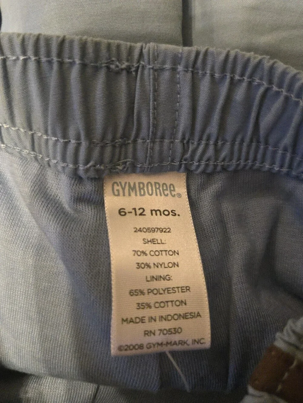 Gymboree Blue And Brown Sweatpants Size 6-12 Months